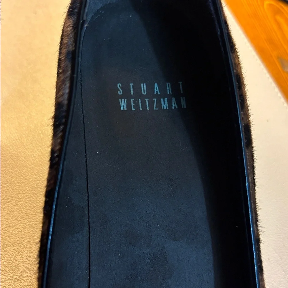 Stuart Weitzman Brown Leopard wedges 7M 7 M - Picture 3 of 5
